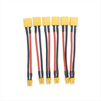 Original Factory Quality 2/6Pcs XT60 Plug to XT30 Connector Adapter Charge Cable Lead Wire 14awg 100MM for ISDT Style Chargers