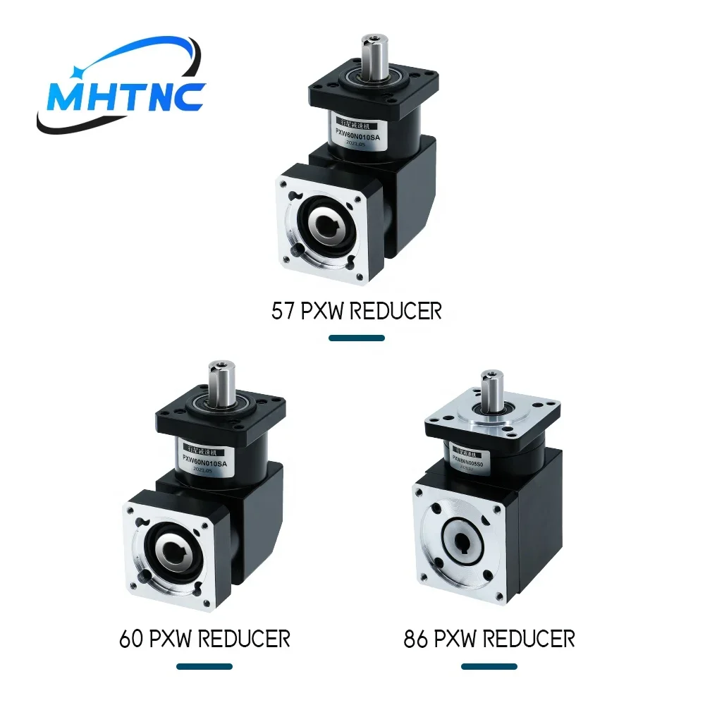 

HLTNC 90 Degree Small Right Angle Reducer 57 60 80 110 130 Step Servo Gear Reducer for Cnc