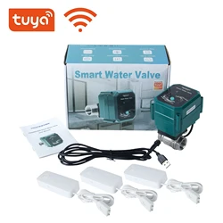 DN15 DN20 DN25 DN32 Stainless Steel Motorized Valve Tuya WIFI Water Leak Sensor Adjust Water Flow Irrigation and Leak Protection