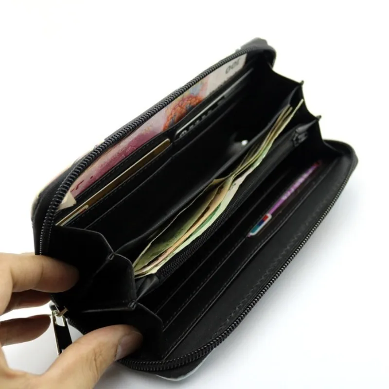 Cartera larga colorida de Anime con cremallera para chicas bonitas, Guardianes Mercury Mizuno Ami Hino Rei Makoto Aino, monedero bonito de dibujos animados para colección