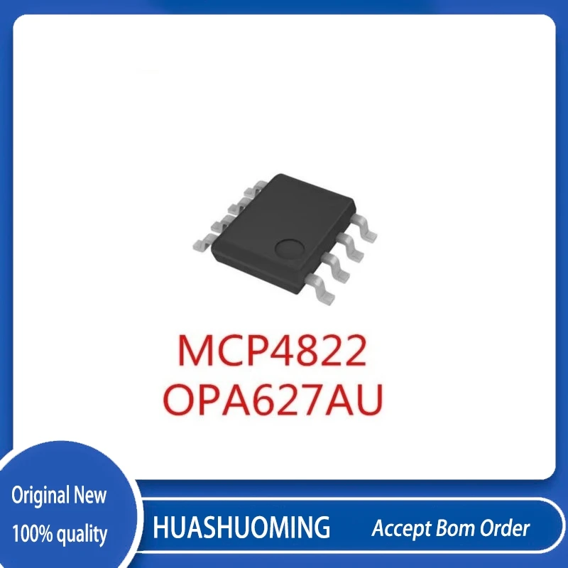 5Pcs/Lot  MCP4822  MCP4822E  MCP4822-E/SN    OPA627AU OPA627  627AU   SOP8