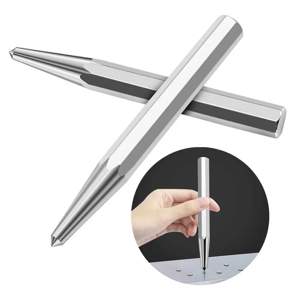 팔각형 센터 펀치 로케이터 피팅 치즐 금속 드릴링 마크 콘 펀치, 높은 경도