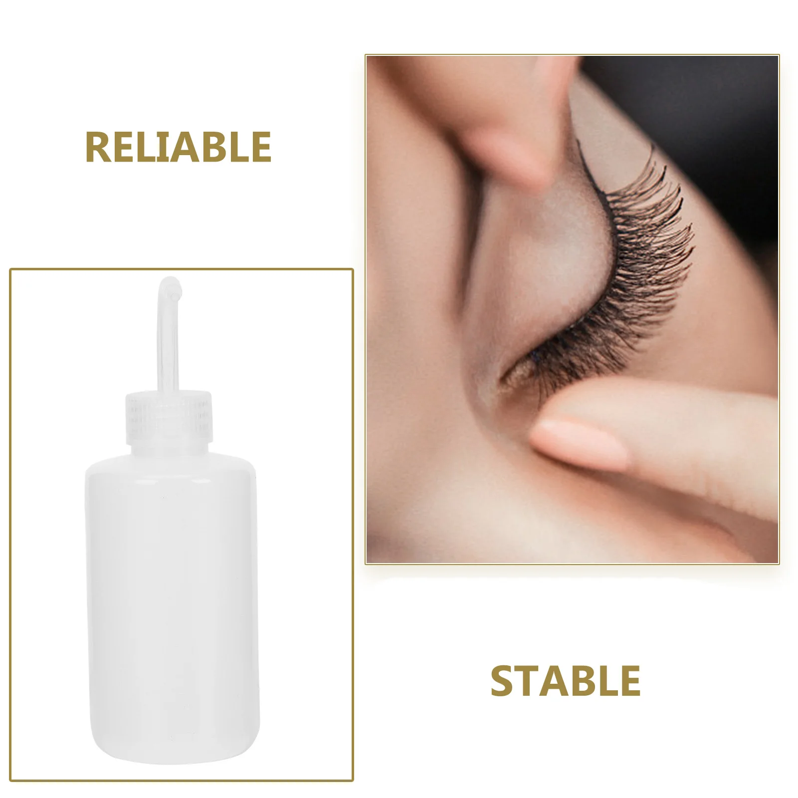 

4pcs Wash Bottle for Eyelash Extensions Measuring Lines ABS Material Eyewash Tool Salon Tattoo Cleaning Squeeze Bottle Eye