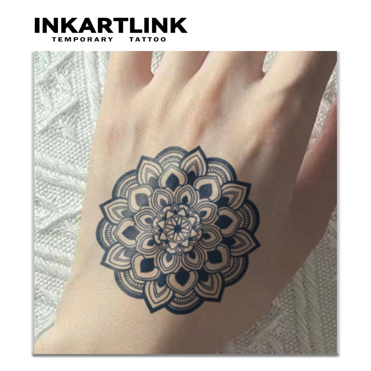 Lotus Temporary Tattoo,Lasts To 15 Days New Technology Magic Waterproof Semi Permanent Sticker.