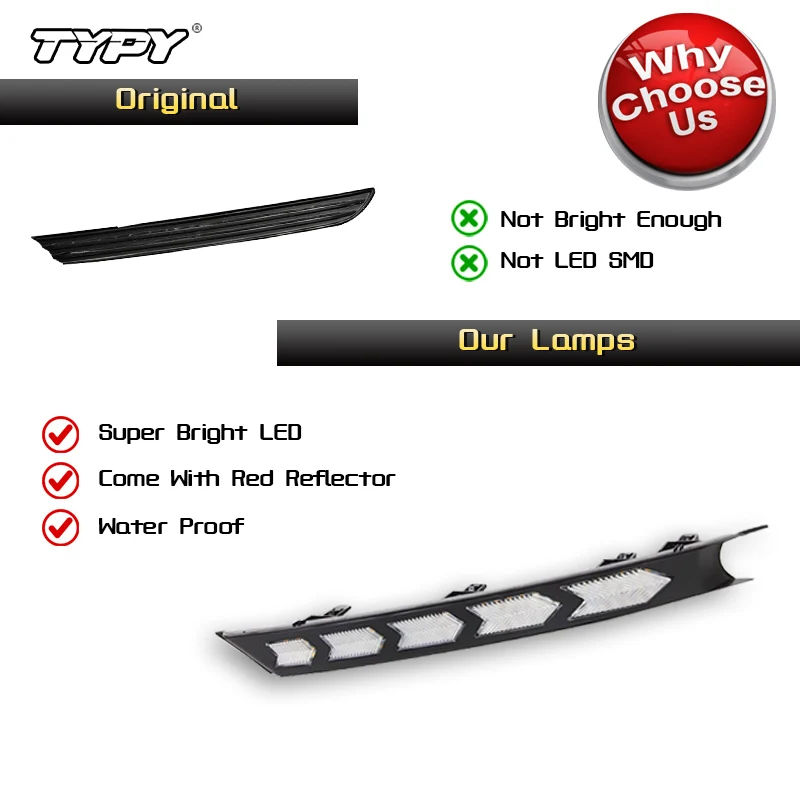 TYPY 2 قطعة LED أضواء النهار الجري لمازدا cx-5 cx5 cx 5 2017 2018 2019 2020 2021 مصباح الضباب DRL مع إشارة بدوره ليلة الأزرق