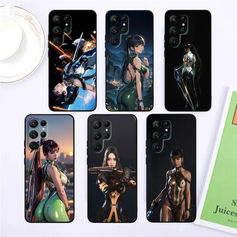 

Game Stellar Blade Phone Case For SamsungS24,S23,S22,S21,Ultra Pro S10,S30Plus,S9,20lite Black Cover
