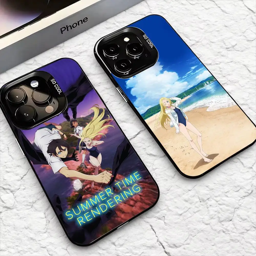 S-Summertime Rendering  Phone Case For iPhone17,16,15,14,13,12,Pro Max  Candy Silver Cover