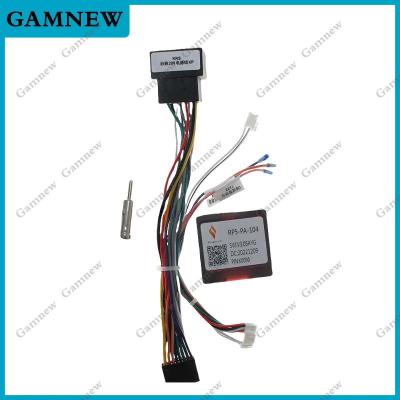 16Pin Car Wiring Harness Adapter Canbus Box Decoder For Peugeot 206 307 Citroen C2 2002-2010 RP5-PA-104