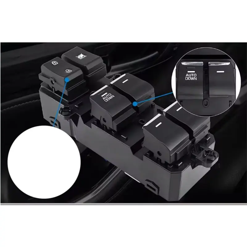 مفتاح منظم نافذة السيارة 93571-D3050 زر مفتاح نافذة الطاقة لـ Tucson 2016 2017 2018