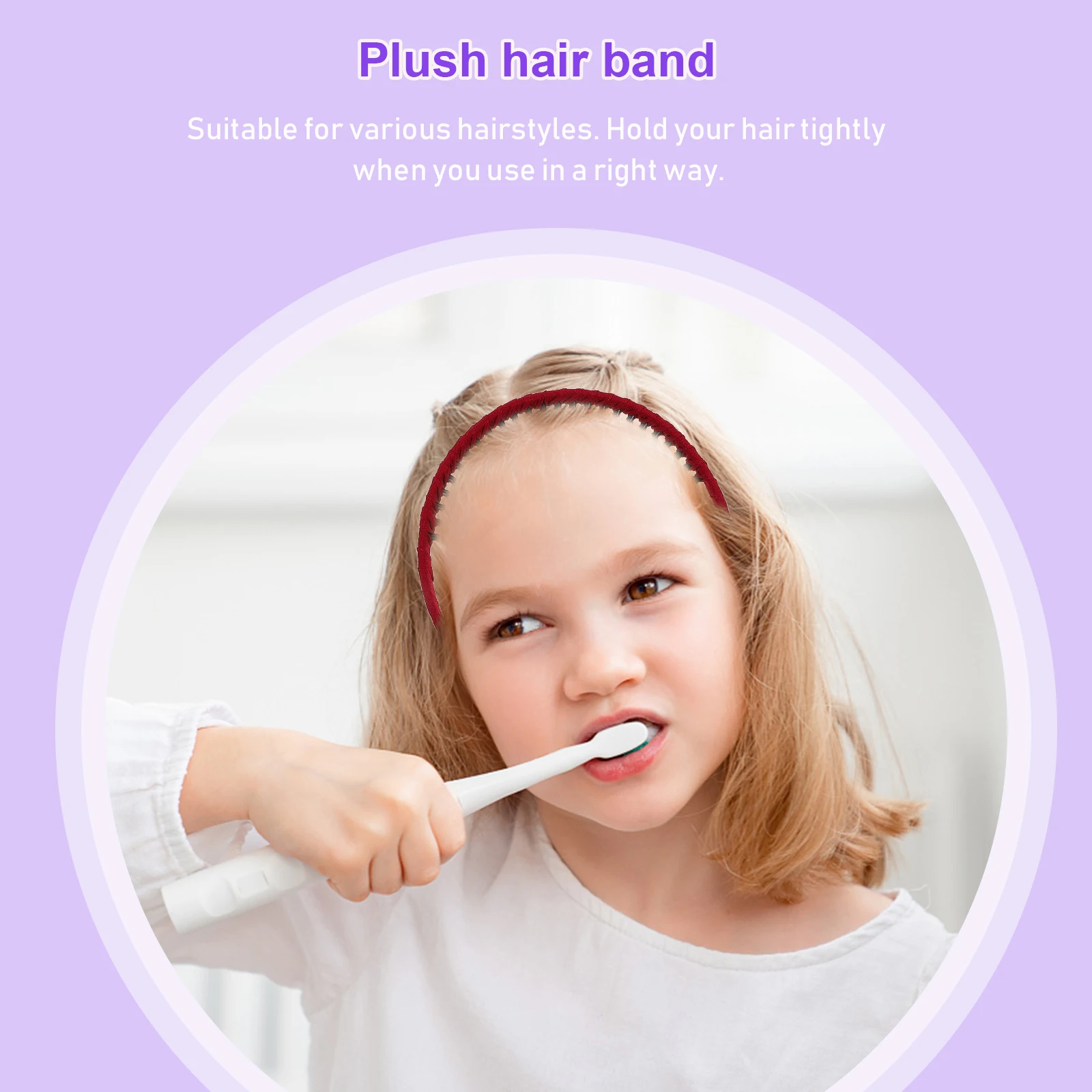 

8Pcs Women Hairband Teeth Comb Non-Slip Hair Accessories Mixed Pattern Simple Hair Hoop for Girls Stylish and Practical Hairband