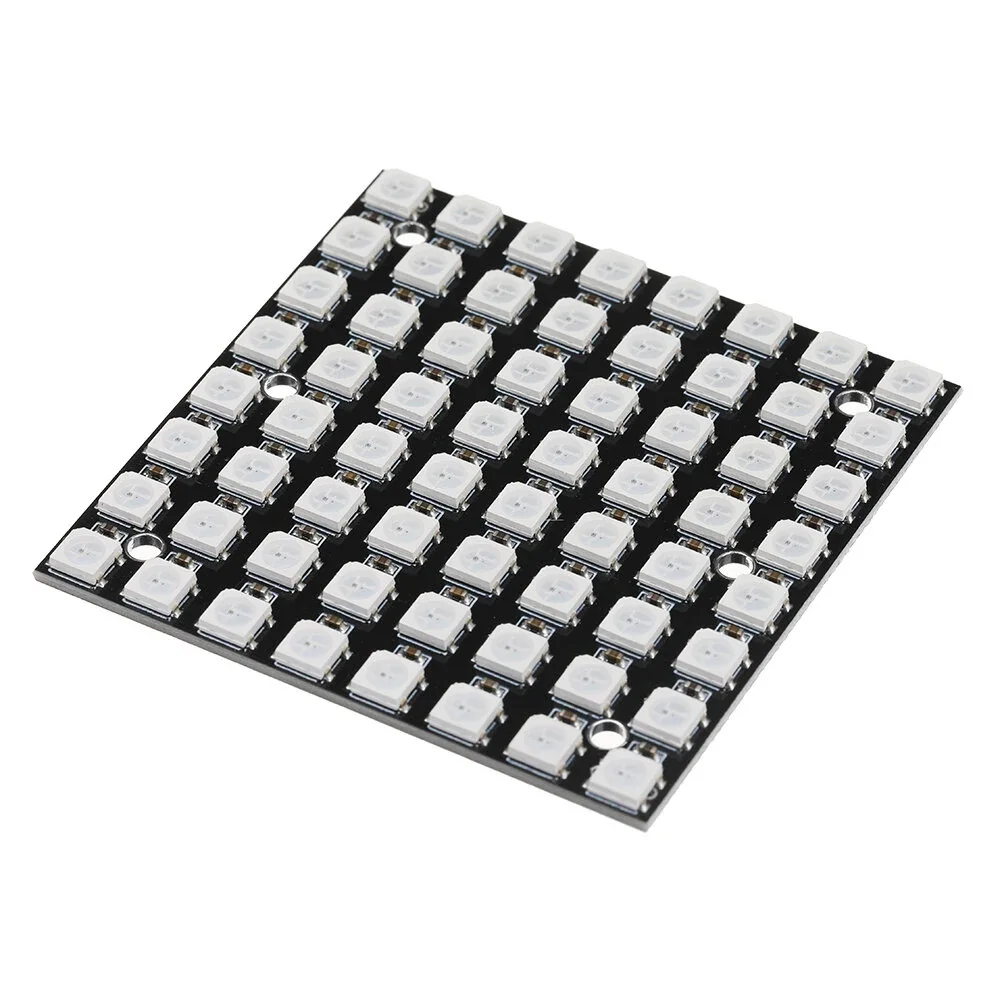 Built-in Full Color Driver Light Development Board para Arduino, WS2812, 5050, RGB, 8x8, 64 LED Matrix