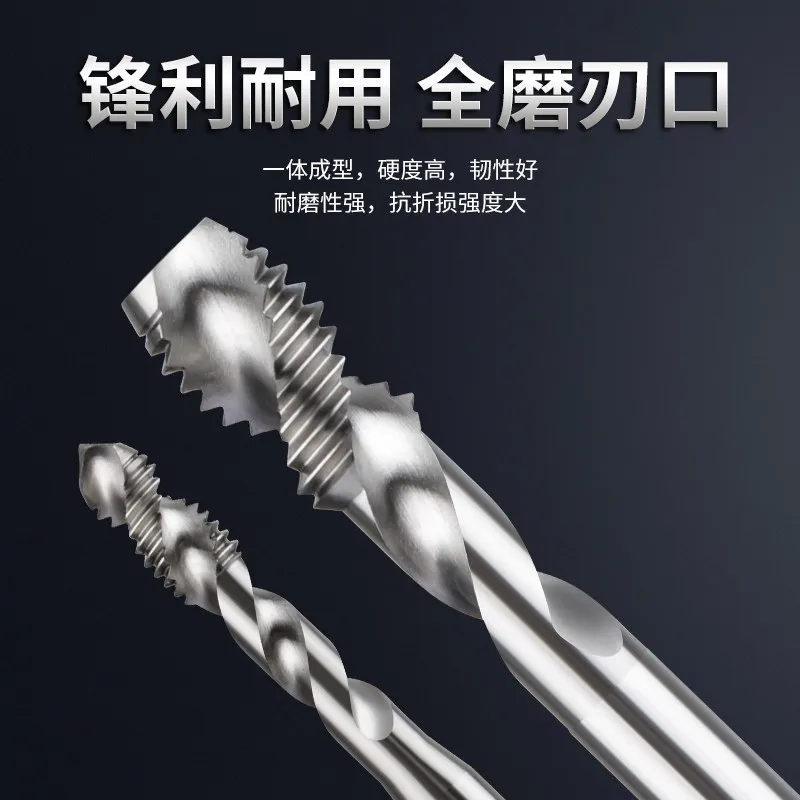 

Aluminum Spiral Flute Tap M3 M4 M5 M6 M8 M10 M12 Machine Taps Drill Bit CNC Thread Tapping Tool