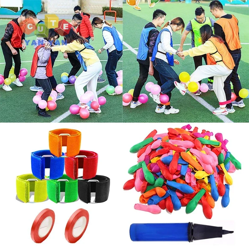 Summer Inflatable Toys Kids Adult Outdoor Team Building Step on The Balloon Games Creative Fun Party Children Interaction Sports