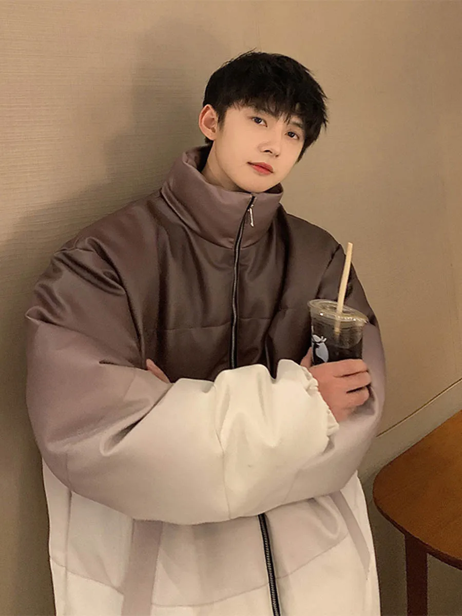 

Мужская зимняя куртка из искусственной кожи Adient, брендовая, стильная, оверсайз, в американском стиле, из хлопка, с утеплителем...