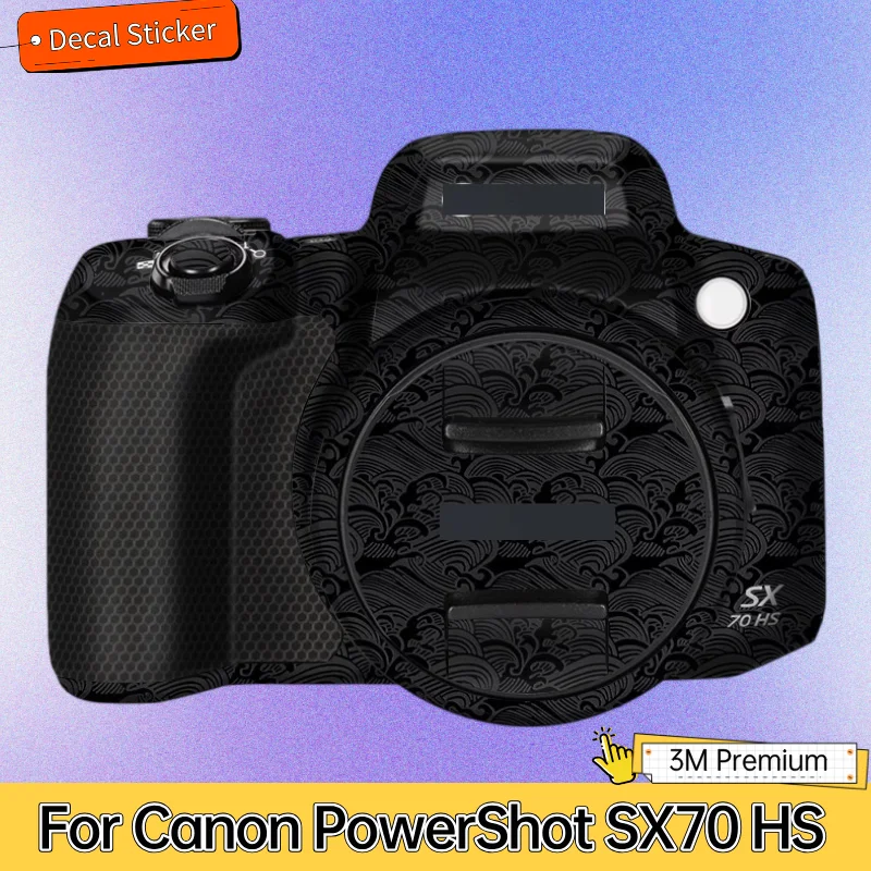 For Canon PowerShot SX70 HS Camera Sticker Protective Skin Decal Vinyl Wrap Film Anti-Scratch Protector Coat SX 70