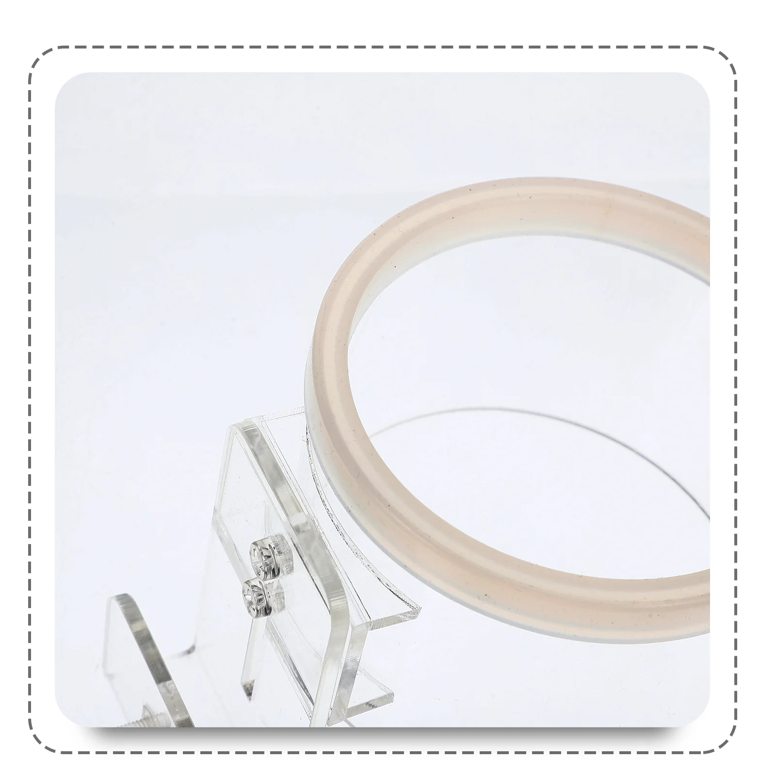 

Aquarium Feeding Acrylic Fish Feeder for Salt Fresh Water Tanks Floating Flake Food Dispenser Prevent Waste