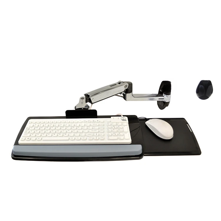 Imagen 5: Soporte de elevación de teclado montado en la pared, base de teclado con brazo telescópico