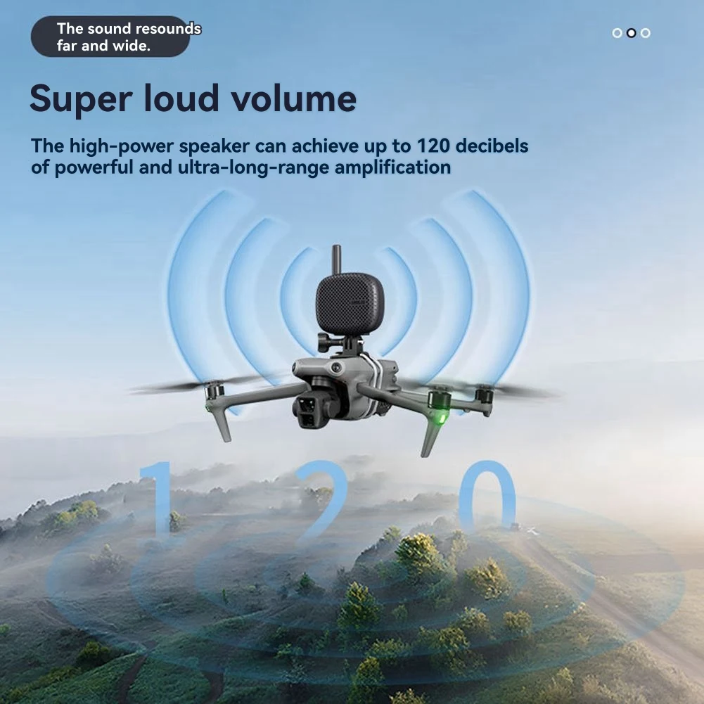 M85K  Drone Speaker Loudspeaker Wireless 3000m Control Distance for Mini 4 Pro/Mini 3 Pro/Mini 2/Air 3