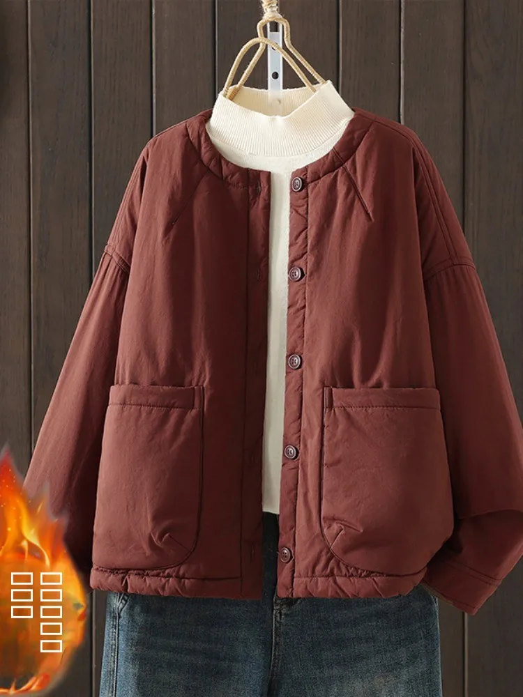 

Свободная утепленная хлопковая куртка для женщин: легкая, теплая, больших размеров, для невысоких, с хлопковым наполнителем, зимнее пальто