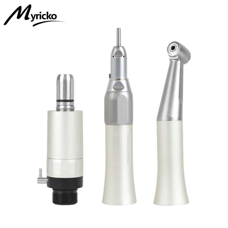 【best】FX  Low Speed Handpiece External Push Button Single Water Spray Contra Angle 2/4 Holes Air Motor  Equipment Su