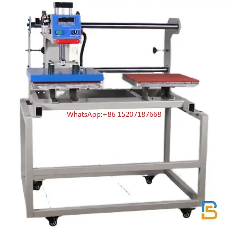 Hot Sale 40*60cm Sublimation Double Station Flat Press Machine Manual Automatic Grade New Flatbed Printer For T-Shirt Fabrics