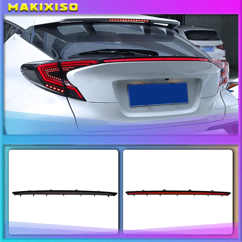 

Rear Bumper trunk Tail Light For Toyota CHR 2017 2018 2019 LED Taillight Reflector Brake Lamp Warning Signal Driving Fog Lamp