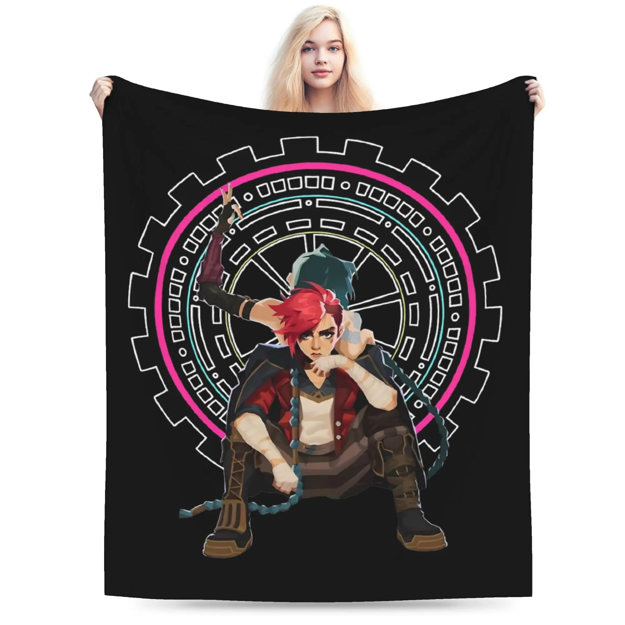 

Arcane Game Blanket Flannel Printed Breathable Lightweight Thin Throw Blanket for Bed Bedroom Rug Piece