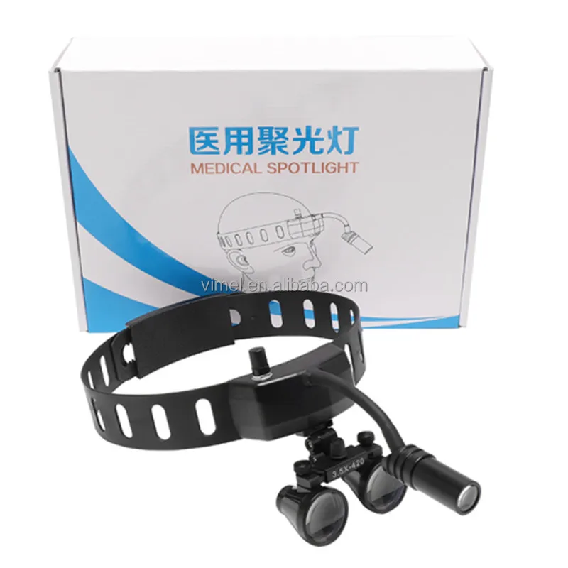 

Medical Dental Spotlight 2.5x 3.5x Dental LED Head Light Lamp for Magnification Binocular Loupes Dentisit Surgical Headlight
