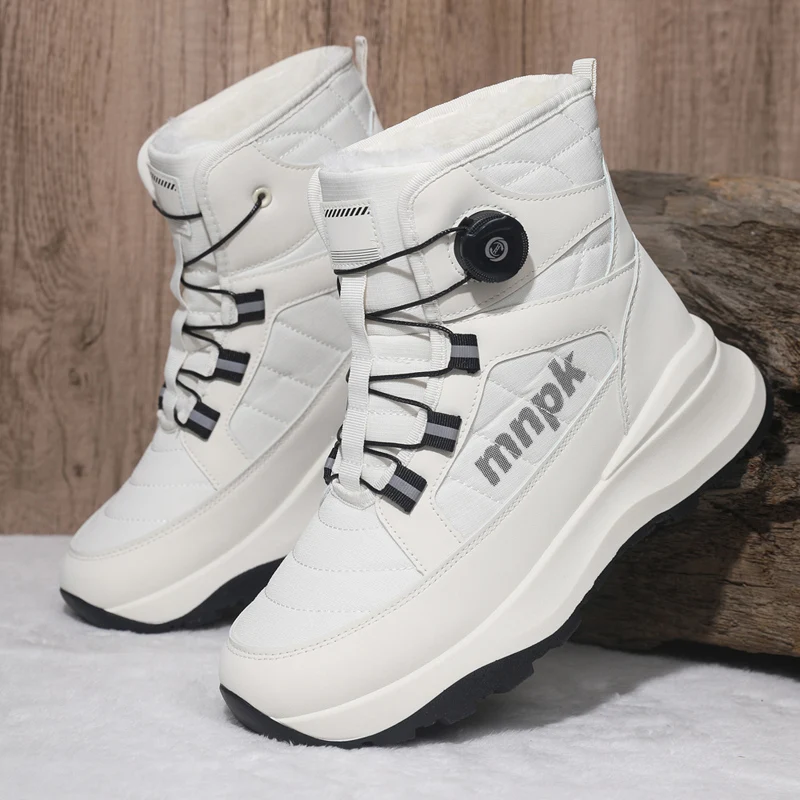 

unisex boots winter high top boots casual boots plush warm comfortable outdoor casual fashion versatile commuting workwear boots