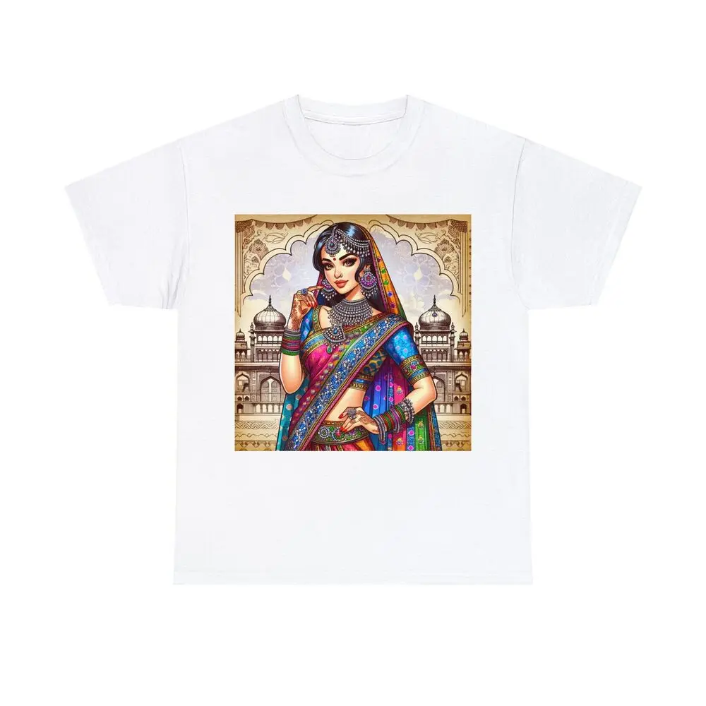 Bollywood Beauty Retro Indian Graphic Tee Streetwear Unisex T-shirts For Man Woman Short Summer Tees