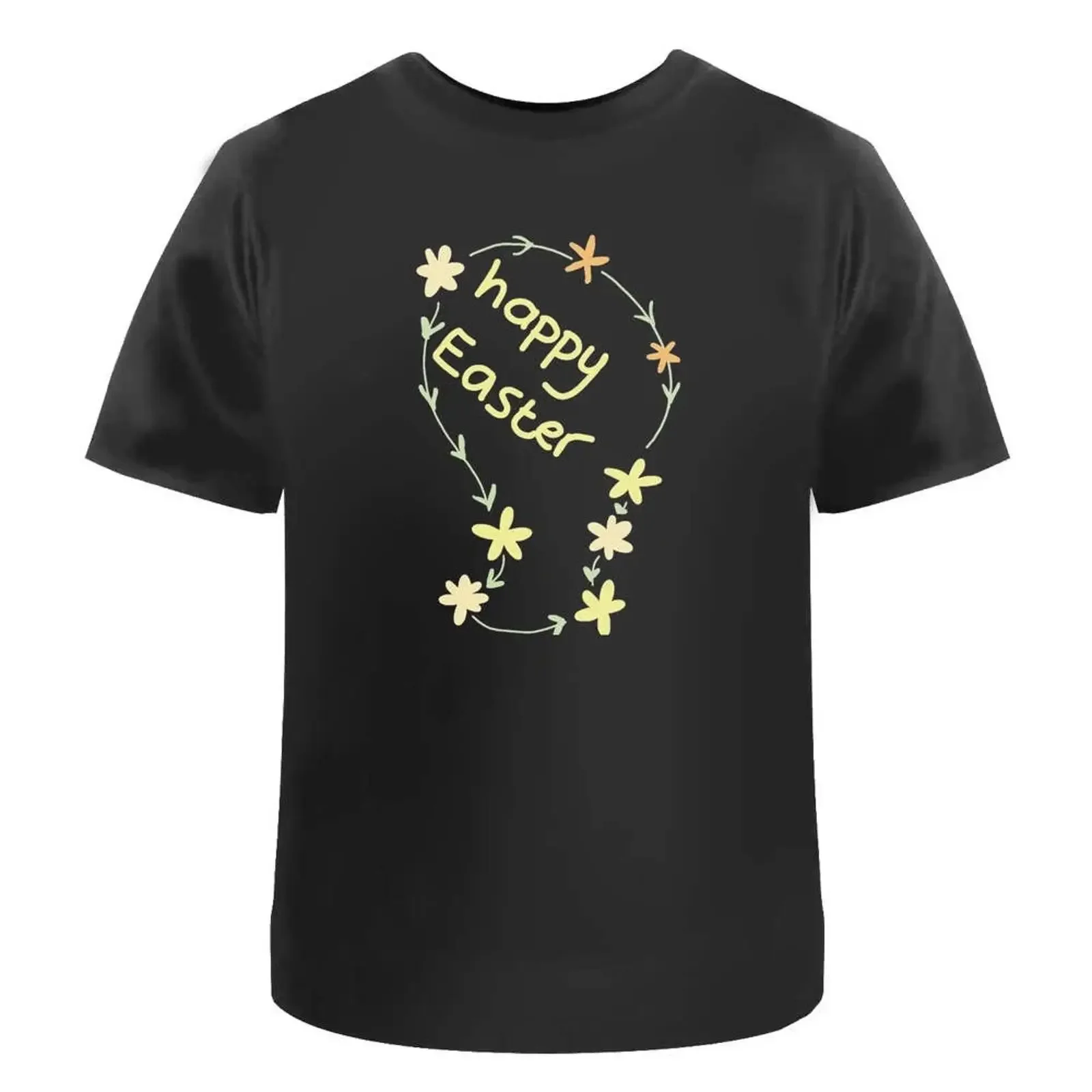 T Shirt quot Frohe Ostern Blumen 100 Baumwolle S XXL TA053165 vintage Washed streetwear Unisex Stretched Soft Slightly