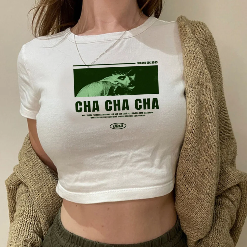 Kaarija streetwear  90s crop top Female vintage aesthetic korean fashion clothes