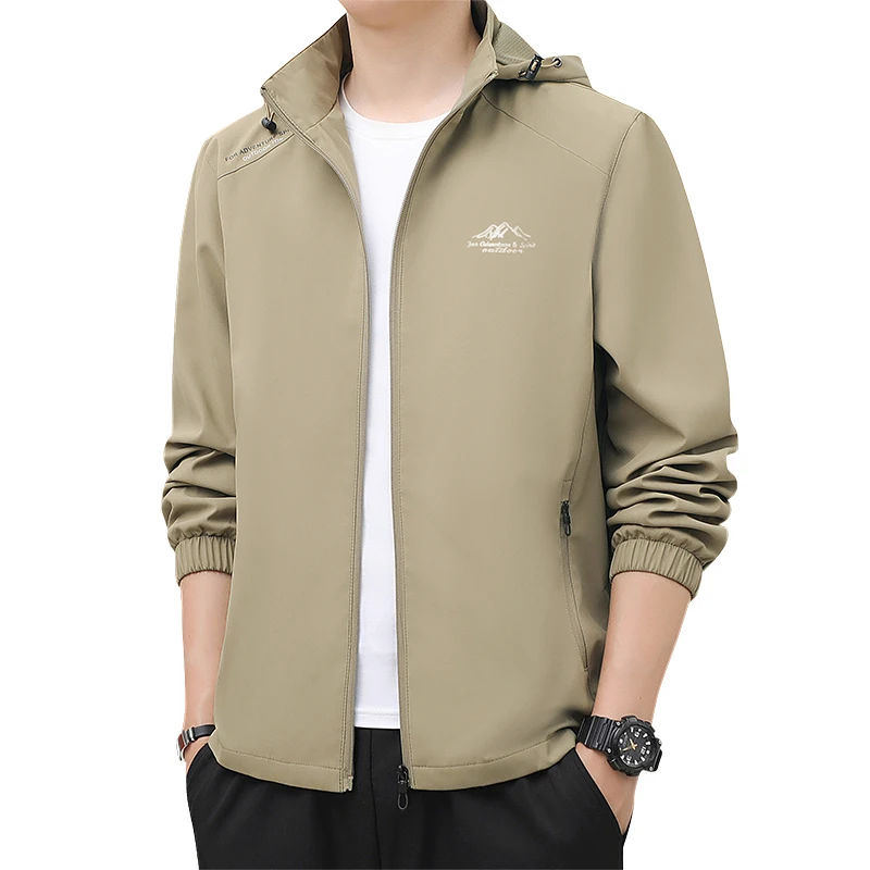 

Summer Jackets Men Hooded Windbreaker Coats Camping Sunscreen Clothing Men Ultrathin Fishing Wearing Man Sportswear