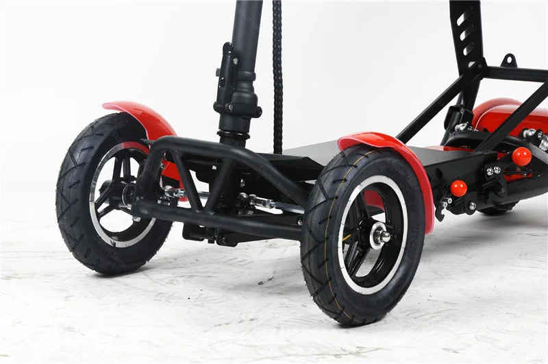 36V 500W Dual Motor klappbarer 4-Rad-Elektroroller für ältere Menschen, großer Sitz, 10-Zoll-Mobilitätsroller für Reisen, abnehmbare Armlehne – Detail 13