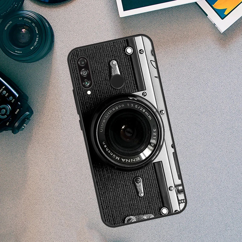 Retro Camera Vintage Case For Huawei Nova Y91 Y90 Y70 Y61 Y60 5T 11i 8i 3i P20 P40 P30 Lite 9 10 SE 11 Pro Cover