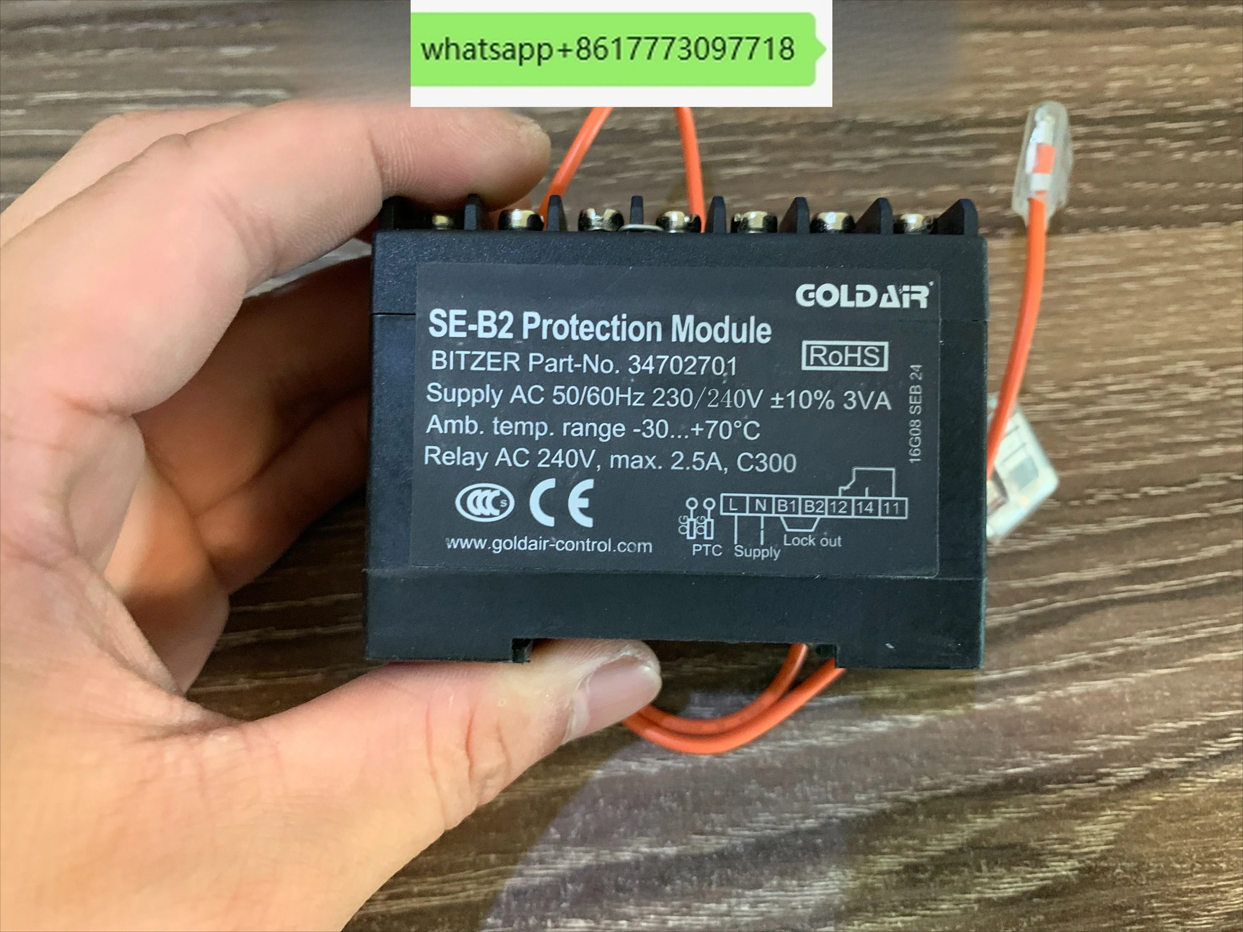 Módulo de proteção do motor do protetor do compressor Bitzer SE-B2 Bitzer part-No. 34702701