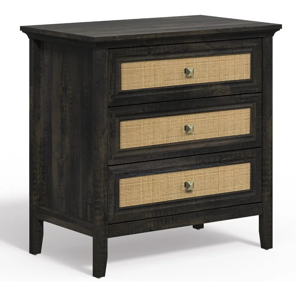 Rattan Nightstand W…