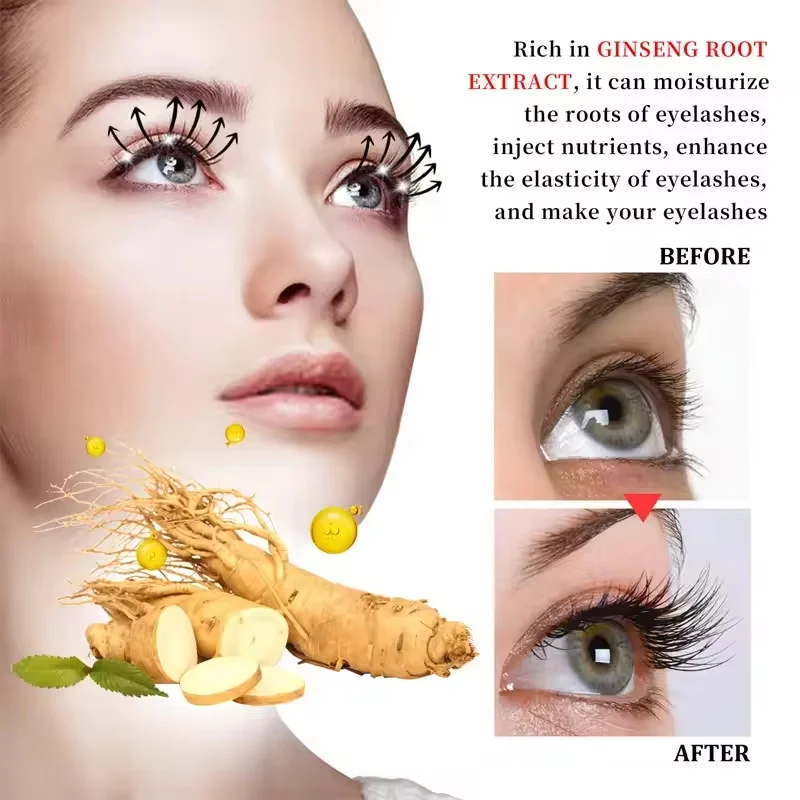 Suero de crecimiento rápido de pestañas, potenciador de pestañas Natural de 7 días, tratamiento de pestañas rizado más largo y grueso, productos para el cuidado de los ojos, maquillaje