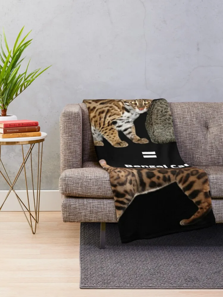 Bengal Cat Throw Blanket Custom Blankets