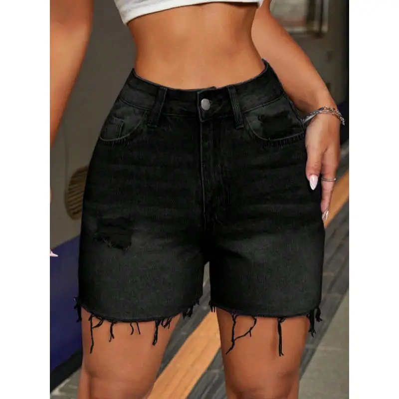 Ceinture de taille à boutons pour femmes et ourlet effiloché, Design irt Clean Fit Sle Princ Sve Poly tissu No Sve Collection hiver