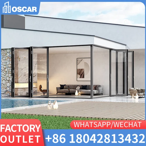 외부 유리 내부 문 상점 전면 이중 문짝, 다양한 최신 디자인