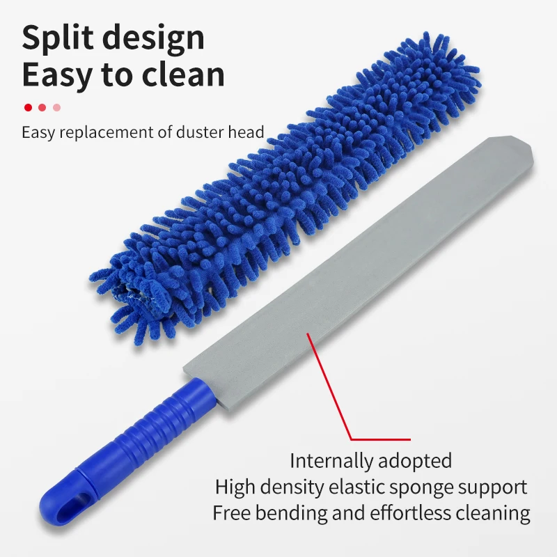

Выдвижная щетка для тряпки из плотного синели 1,1 м, 1,4 м, 1,7 м, гибкая, сильная абсорбция, без мертвого угла, инструмент для очистки домашнего автомобиля