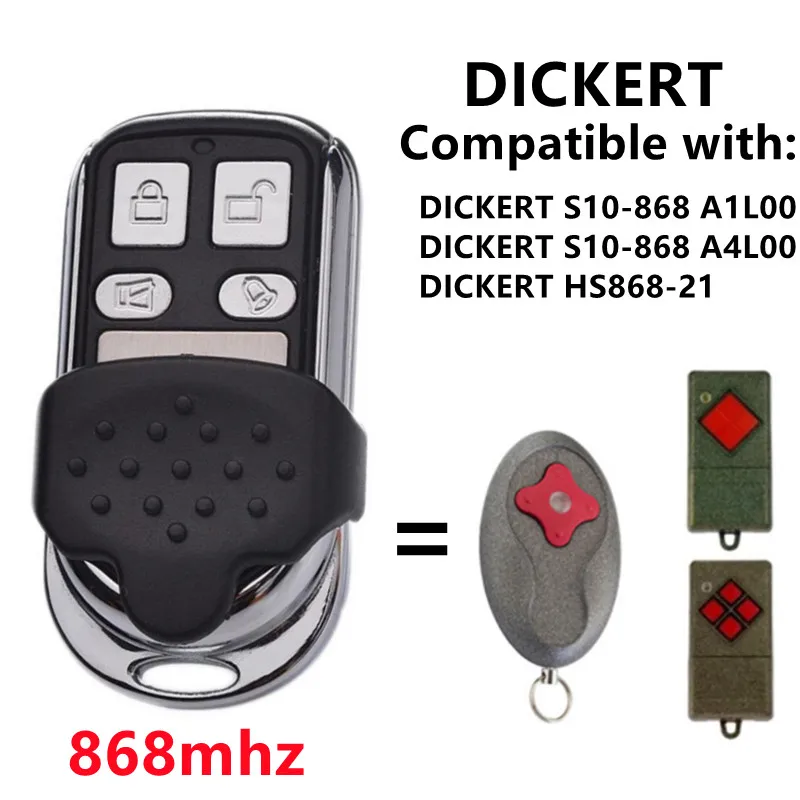 For Garage Door Command 868MHz Hormann HSM2 HSM4 Marantec Digital D313 D321 868 Digital BHS211 221 Garage Door Remote Control