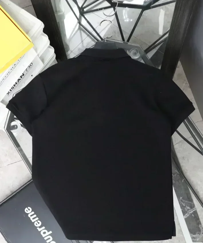 BLOCKBUSTER VIDEO Mitarbeiteruniform Poloshirt Marineblau Größe XL NEU T-Shirt mit Grafik Streetwear Sommer T-Shirt mit Buchstabenaufdruck – Detail 12