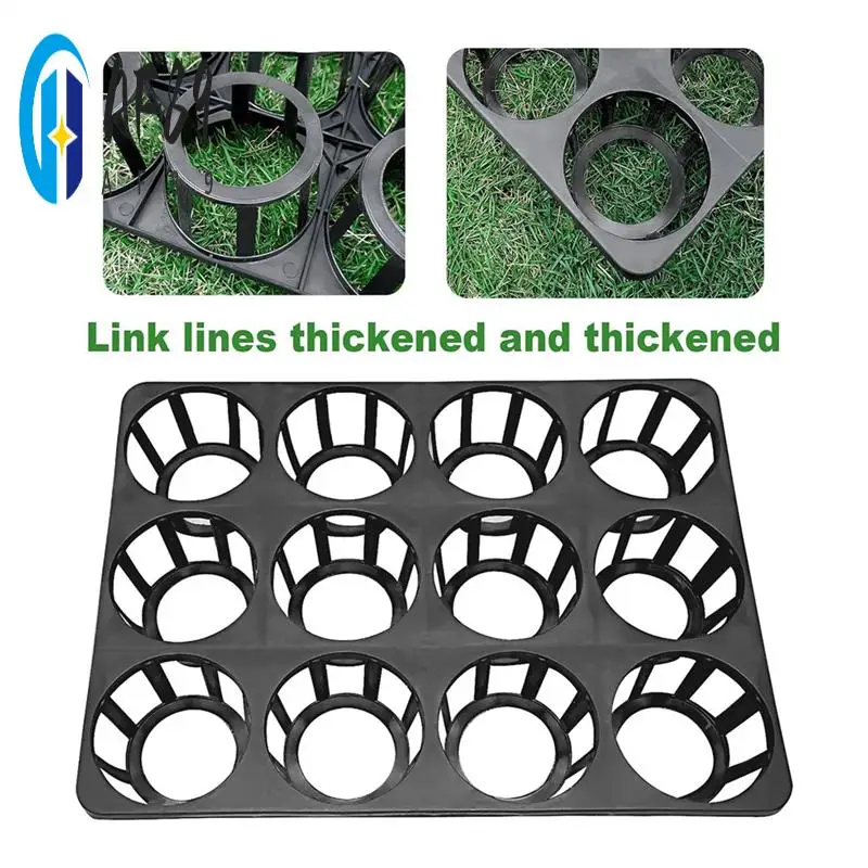 

AF89-12 Cell Round Nursery Pots Trays,5 Pack Seed Nursery Pots Moving Trays,Seedling Pots Nursery Carrying Trays Moving Tray