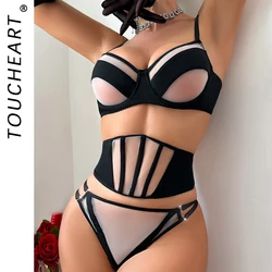 Lingeries for Woman Set Sexy Wear Set Women Bra Lingerie Ladies Transparent Underwear for Lady on Offer Sexy-lingerie-set Thong