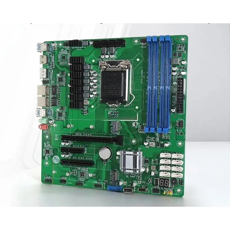 C246 NAS 8-bay Black Synology Soft Router Industrial Control Computer NAS Storage Server Motherboard I226v Dual 2.5g