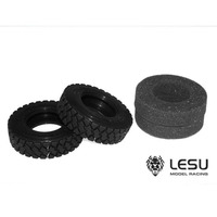 LESU1/14 Truck Tire Tamiya Gravel 85MM Diameter Tire