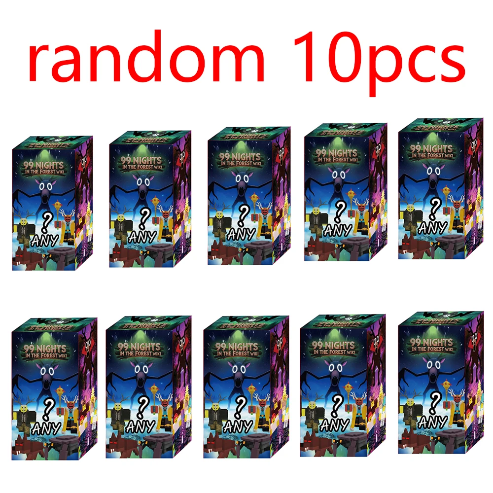 人気沸騰中！森のサバイバル99夜ホラーゲーム、エルク人形付き、16個入りブラインドボックストイ、クリスマスプレゼント ﻿ ﻿