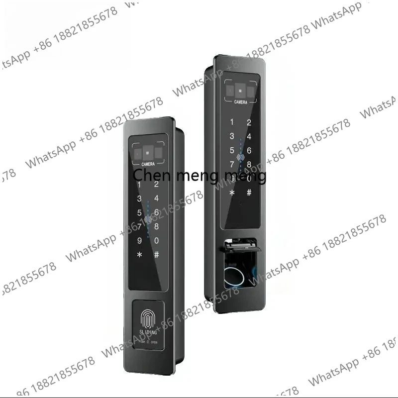Fully Automatic Smart Door Lock 3D Facial Recognition Memory Card Waterproof Aluminum Alloy Wood/Steel Doors Tuya App 5000mAh